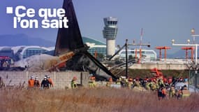 Un avion de la compagnie sud-coréenne Jeju Air a fait une sortie de piste dimanche 29 décembre 2024 et s'est écrasé contre un mur de l'aéroport international de Muan, faisant de nombreuses victimes