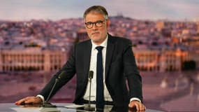 Le premier secrétaire du Parti socialiste Olivier Faure sur TF1, le 14 octobre 2025.
