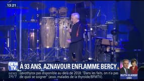 A 93 ans, Charles Aznavour enflamme Bercy