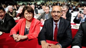 Martine Aubry et Harlem Désir au congrès du PS à Toulouse