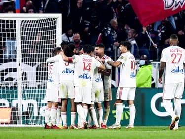 L'OL célèbre ses buts devant son public