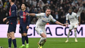 Jordan Veretout pensait avoir égaliser lors du Classique OM-PSG mais son but a été refusé, 31 mars 2024