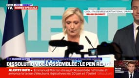 RN en tête des élections européennes: "Quand le peuple vote, le peuple gagne", se félicite Marine Le Pen