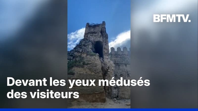 Espagne: une tour du château médiéval d'Escalona s'effondre
