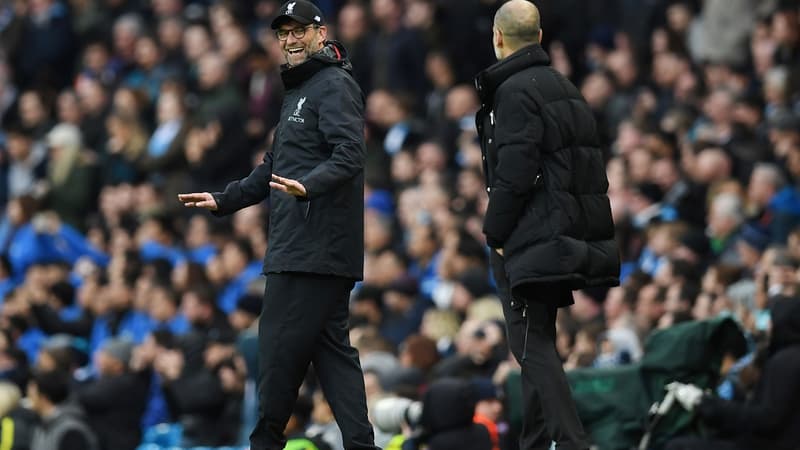 Jurgen Klopp et Pep Guardiola