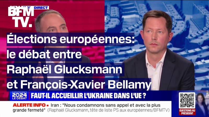 Élections européennes: le débat entre Raphaël Glucksmann et François-Xavier Bellamy en intégralité