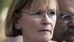 Marie-George Buffet, la secrétaire nationale du Parti communiste. Le Parti communiste doit faire face à une vague de départs et à des rapports difficiles avec l'eurodéputé Jean-Luc Mélenchon, qui voudrait obtenir son soutien pour être candidat à la présid