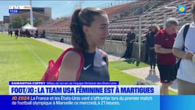 L'équipe féminine de football des États-Unis s'entraîne à Martigues