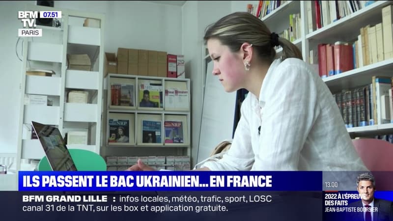 Cette jeune ukrainienne s'apprête à passer son ZNO, l'équivalent du bac, en France