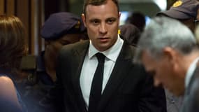 Oscar Pistorius, le lundi 13 octobre, jour de reprise de son procès.