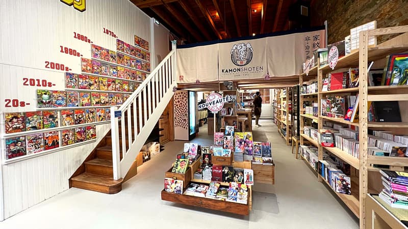La librairie Kamon-Shoten, spécialisée dans la culture japonaise, à Lyon.