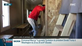 La ville de Nantes a mis en place des "villas d'urgence" pour les SDF: des camions aménagés