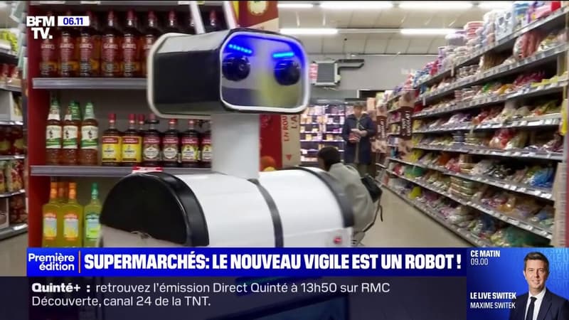 Le Havre: ce robot qui déambule dans les rayons d'un supermarché a fait baisser le nombre de vols