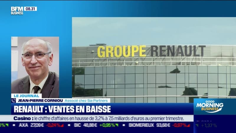 Renault: ventes en baisse