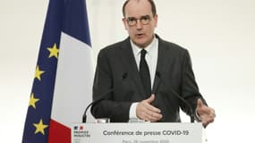 Conférence de presse de Jean Castex à Paris le 26 novembre 2020