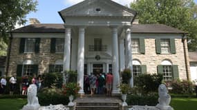 La maison d'Elvis Presely, appelée Graceland, à Memphis, le 12 août 2017