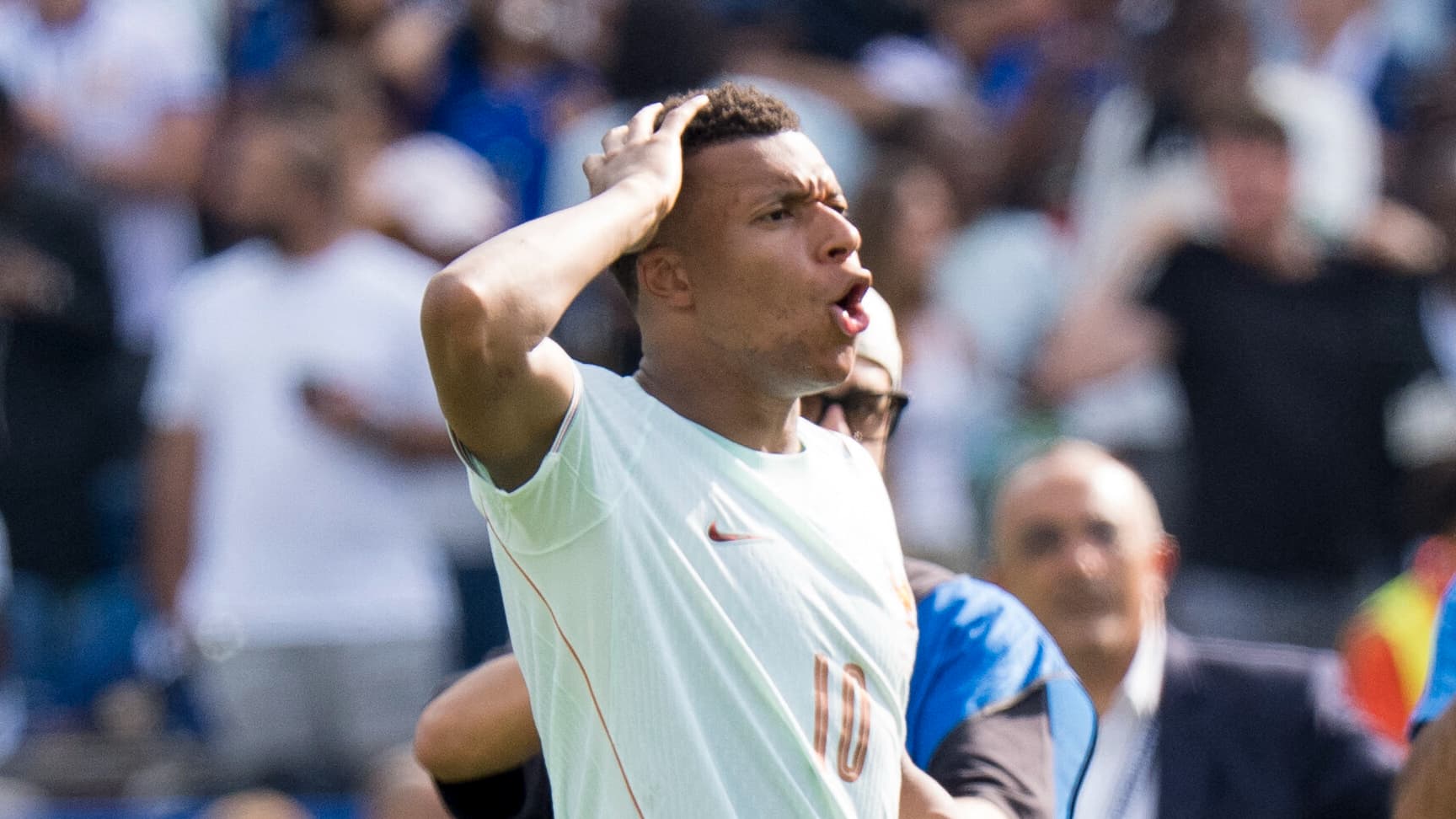 Kylian Mbappé avec l’équipe de France pendant le Mondial 2026