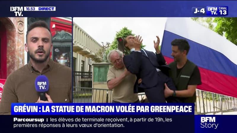 Story 1 : la statue de Macron volée au musée Grévin par Greenpeace - 02/06