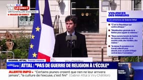 Gabriel Attal: "Il n'y aura pas de guerre de religion à l'école"