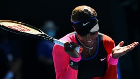 Serena Williams en demi-finale de l'Open d'Australie contre Naomi Osaka le 18 février 2021