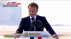 Emmanuel Macron: "Je pense à Léon Gautier et à ceux de Ouistreham"