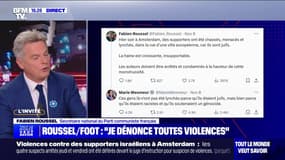 Affrontements à Amsterdam: "La haine s'invite dans les stades, mais la haine de tout bord", regrette Fabien Roussel (PCF)