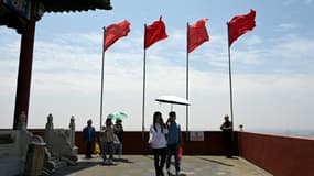 Une réplique de la Cité interdite dans un parc à thème de Huaxi, le 21 mai 2021 dans l'est de la Chine