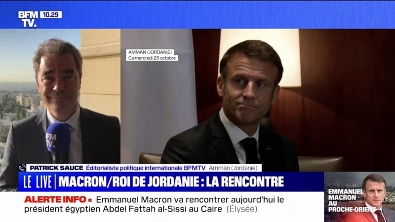 Emmanuel Macron a rencontré le roi de Jordanie et va ensuite se rendre en Egypte