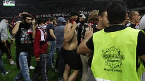 Des échauffourées ont éclaté samedi soir entre supporteurs de Nice et Bastia.