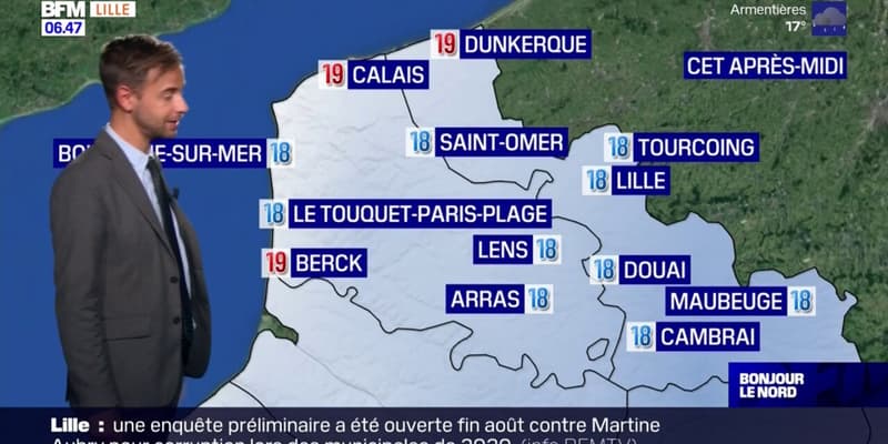 Météo Nord-Pas-de-Calais: une journée sous la pluie, 18°C à Lille et 19°C à Berck