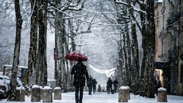 Chutes de neige à Lyon le 18 décembre 2017