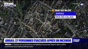 Arras: 37 personnes évacuées après un incendie