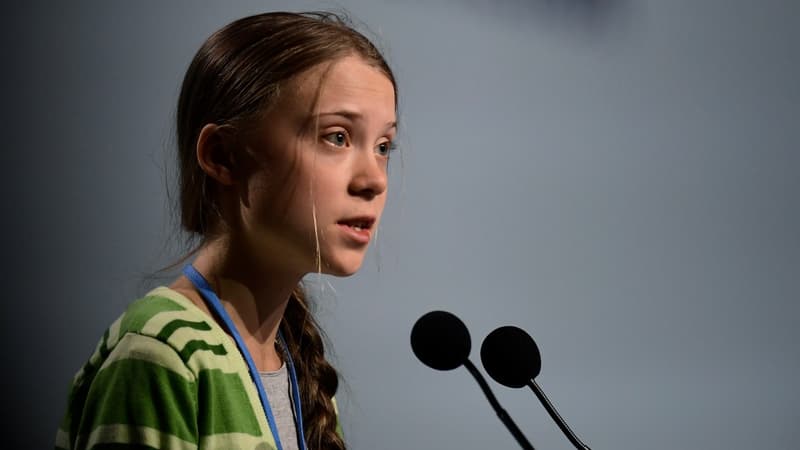 La jeune activiste suédoise Greta Thunberg s'exprime lors de la conférence de l'ONU sur le changement climatique à Madrid, le 11 décembre 2019