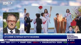 Bernard Amsalem (CNOSF) : La flamme olympique quitte Fukushima - 25/03