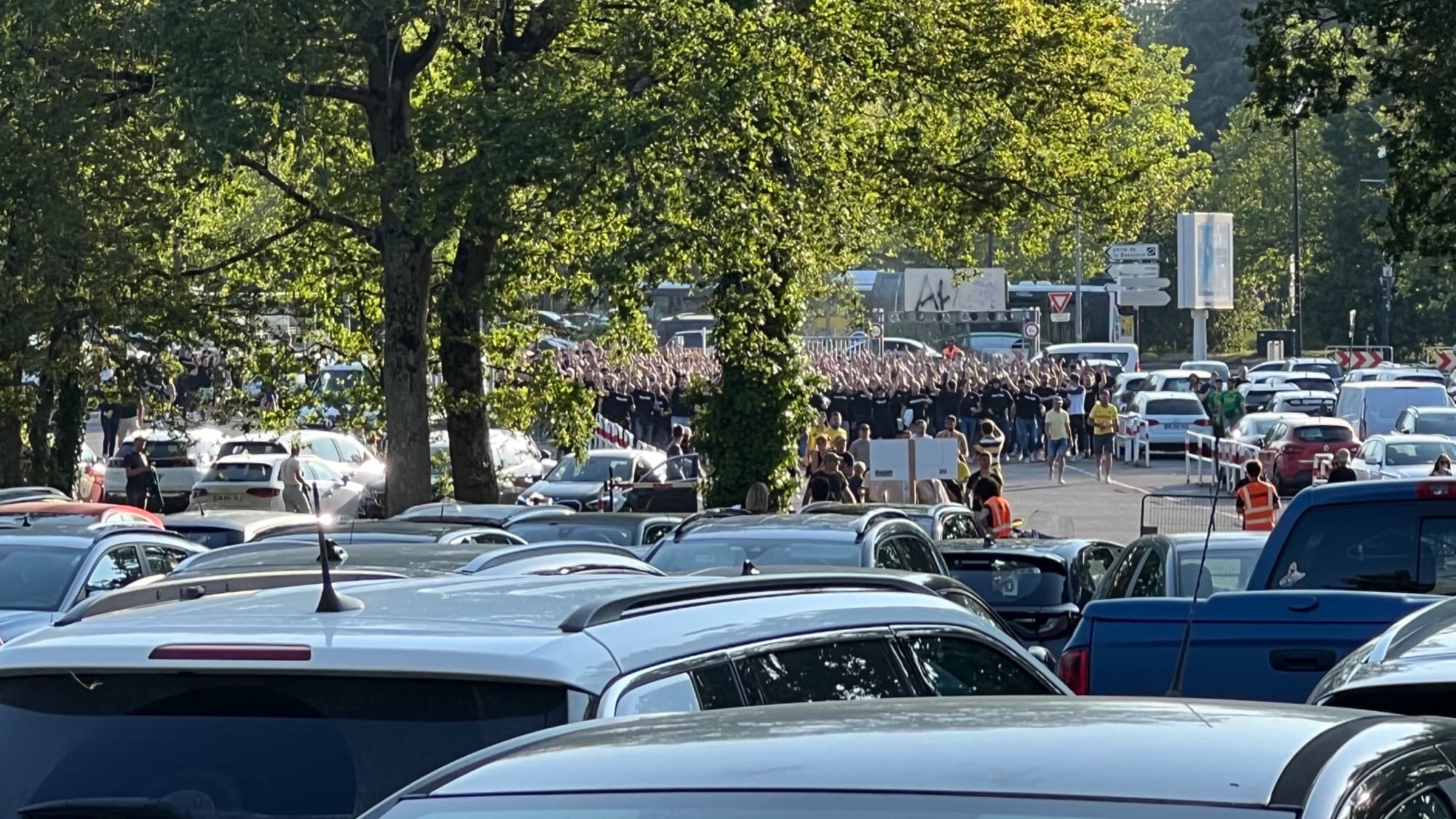 La Brigade Loire est au stade de la Beaujoire, 3 juin 2023 La Brigade Loire est au stade de la Beaujoire, 3 juin 2023