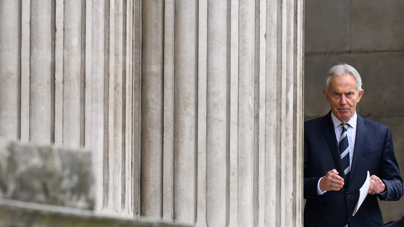L'ancien Premier ministre Tony Blair, à Londres, le 7 juillet 2025 à Londres.