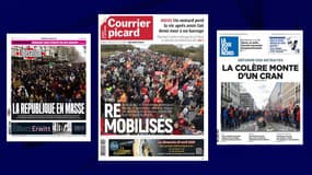 Les unes de la presse au lendemain de la 9e journée de mobilisation contre les retraites, le 24 mars 2023