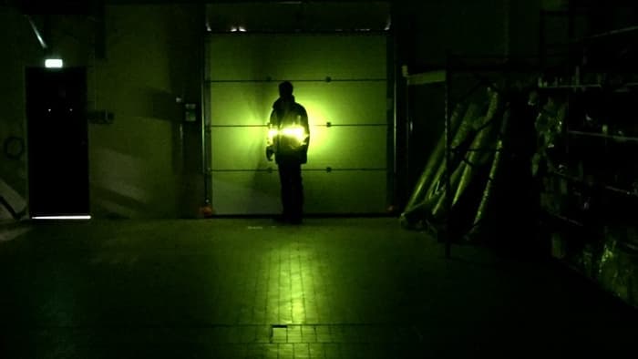 Les leds incrustées dans la parka sont visibles en pleine nuit à 300 mètres.