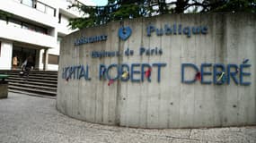 L'entrée de l'hôpital Robert-Debré dans le 19e arrondissement de Paris.