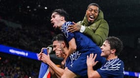 Ligue des champions - PSG-Manchester City - Gonçalo Ramos, Vitinha, Presnel Kimpembe et Joao Neves, le 22 janvier 2025