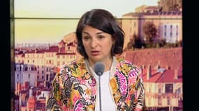 La député LFI Aurélie Trouvé le 12 avril 2023 sur RMC