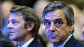 François Baroin et François Fillon à Quimper.