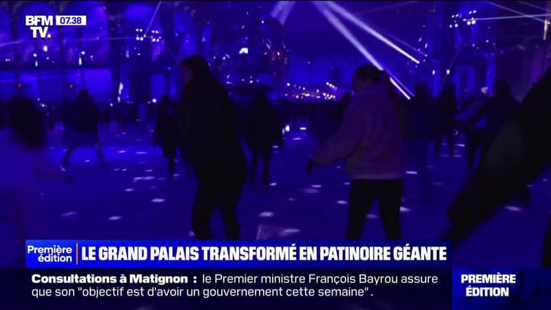 Le Grand Palais transformé en patinoire géante