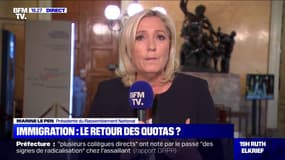 Marine Le Pen: "Jean-Luc Mélenchon mélange l'immigration légale et l'immigration illégale"