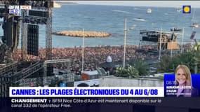 Cannes: les détails des plages électroniques, du 4 au 6 août