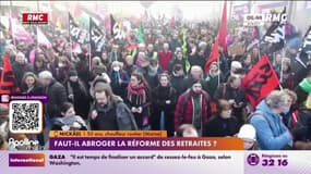 "Non seulement il faut abroger la réforme des retraites mais il faut passer des 35h aux 40h", affirme Mickaël, auditeur