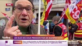Réforme des retraites: les élus mis sous pression par des manifestants