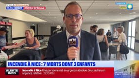 Anthony Borré, évoque trois personnes encagoulées observées en train d'entrer dans l'immeuble où l'incendie mortel s'est déclaré à Nice