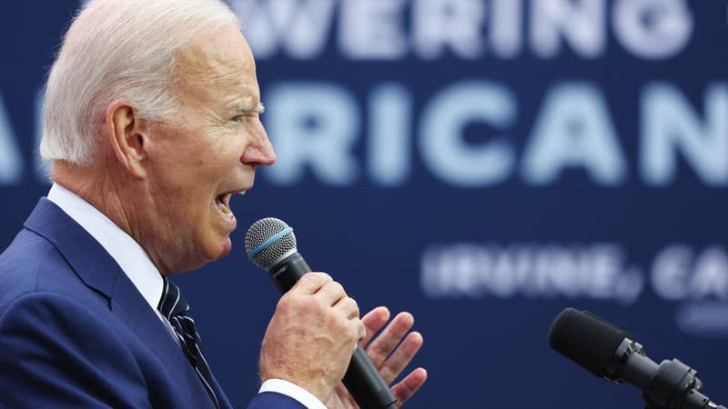 Joe Biden s'exprime à Irvine, en Californie, le 14 octobre 2022