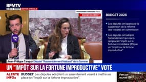 Impôt sur la fortune improductive voté: "Le résultat final est à 99% la mesure de Marine Le Pen", explique Jean-Philippe Tanguy, député (RN)